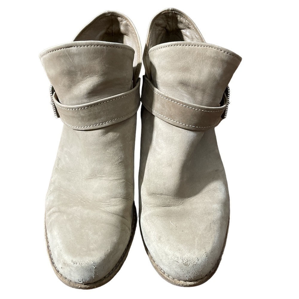 Stuart Weitzman Beige Ankle Booties